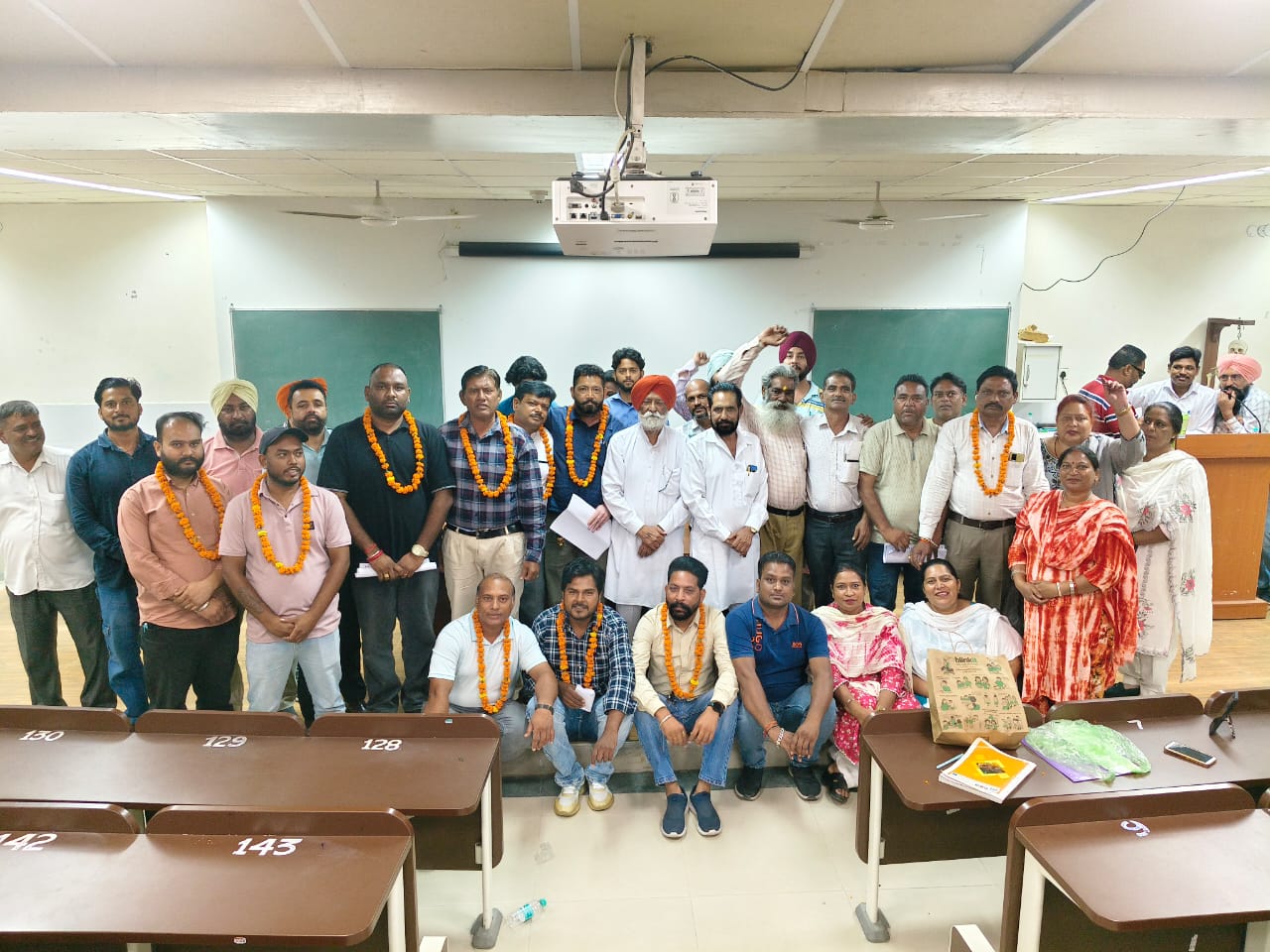 General strike of class III and IV employees in Government Medical College Patiala, formation of Coordination Struggle Committee, announcement of flag march on 15th August
